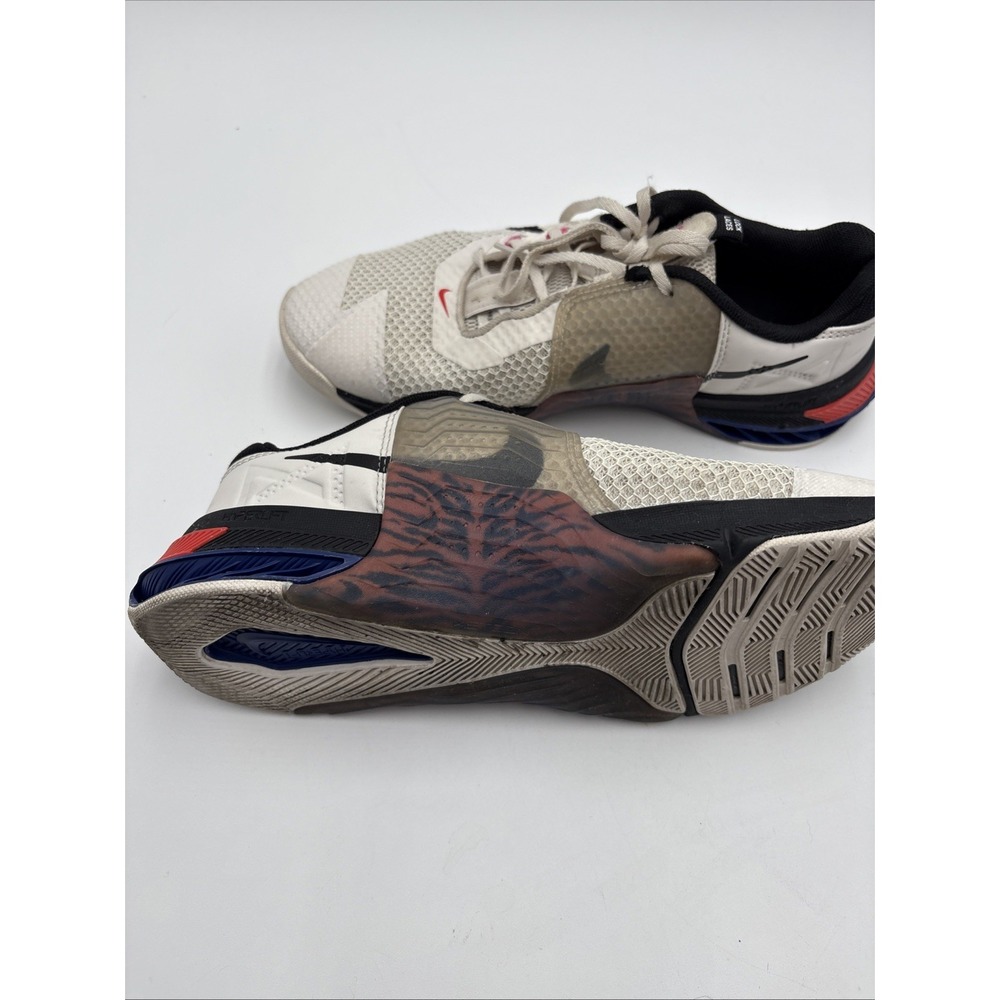 Nike Metcon Women's Size 8.5 Hyperlift White Mesh Tiger Stripe Side Lock Laces - Picture 6 of 12